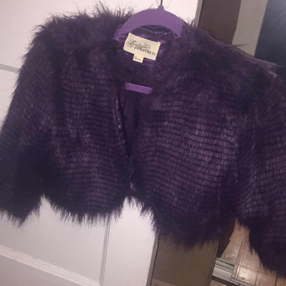 Faux fur jacket